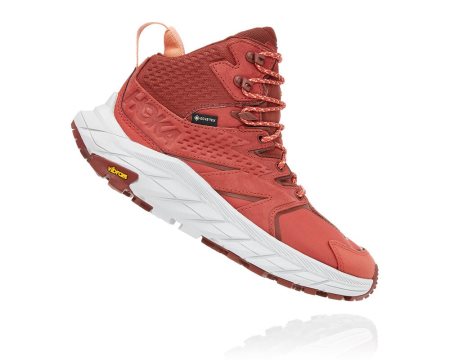 Hoka One One Anacapa Mid Gore-tex Ženske Pohodniški Čevlji Burgundija SI-940386I